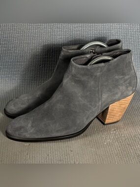 ECCO Women’s Shape 55 Western Ankle Boots Magnet Suede Size 11-11.5 US 42 EU